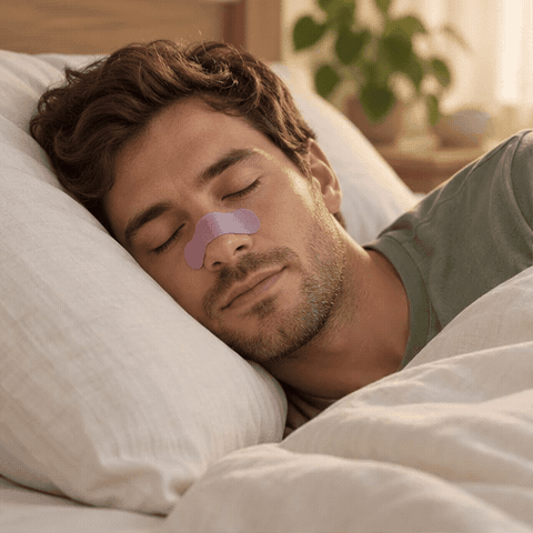 Sleep · Lavender nasal strip lifestyle animation