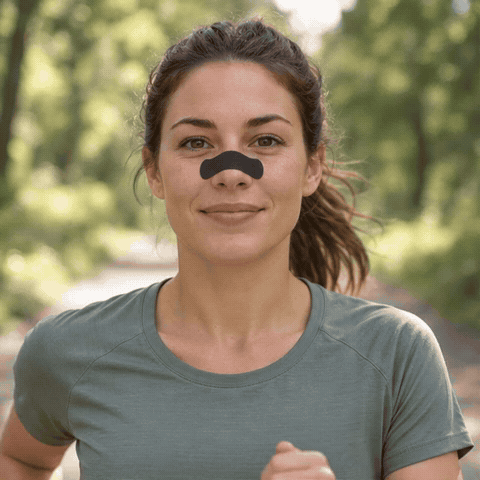 Sport · Matte black nasal strip lifestyle animation